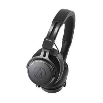 ATH-M60X CLOSED-BACK DYNAMIC MONITOR HEADPHONES, DETACHABLE CABLES, BLACK